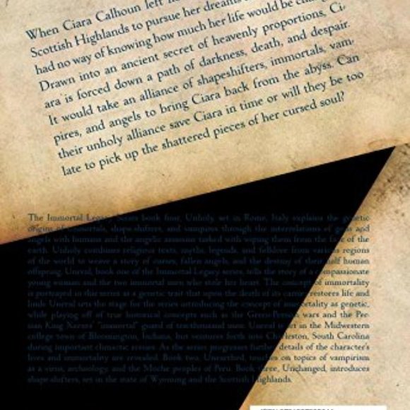 Unholy: The Immortal Legacy Series Book Four - Picture 3 of 3